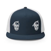 Load image into Gallery viewer, Double Skull Trucker Hat
