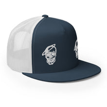 Load image into Gallery viewer, Double Skull Trucker Hat
