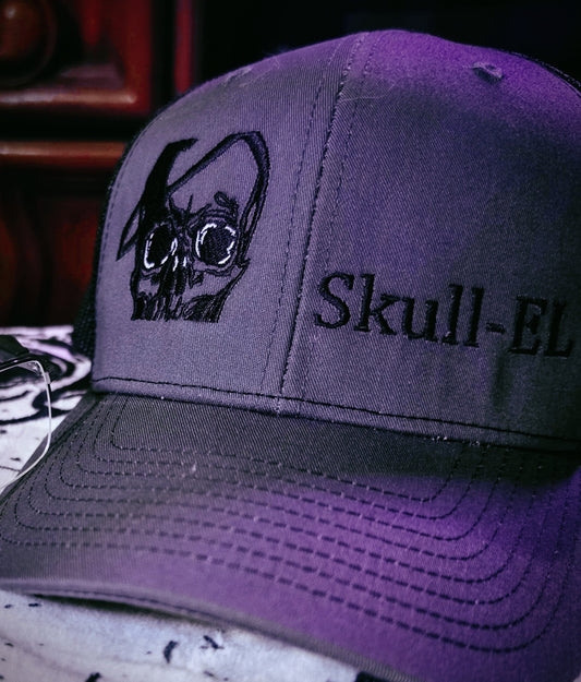 Skull-EL Eye White | Trucker Hat
