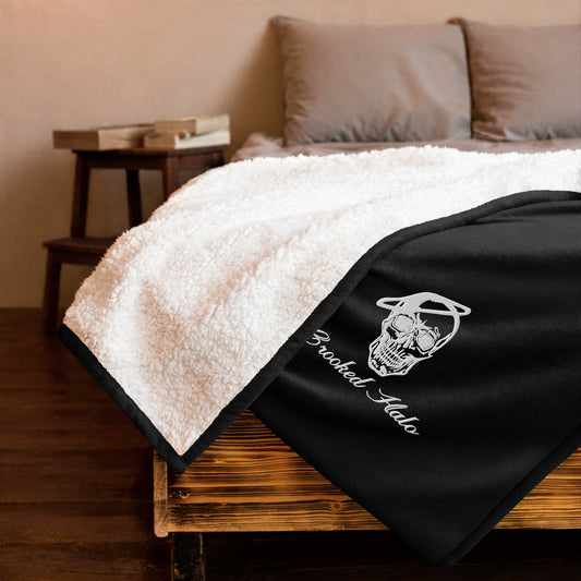 Sherpa Blanket with Embroidered Logo