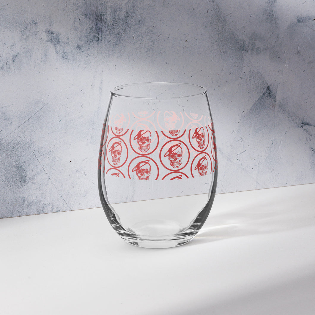 Stemless wine glass