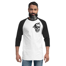 Load image into Gallery viewer, Men&#39;s 3\4 Sleeve Raglan Skull Shirt
