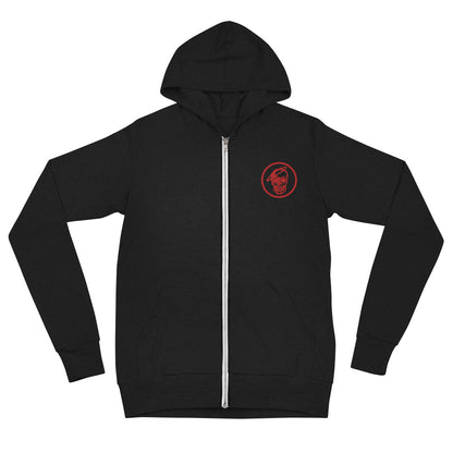 Zip-Up Hoodie with Embroidered Logo